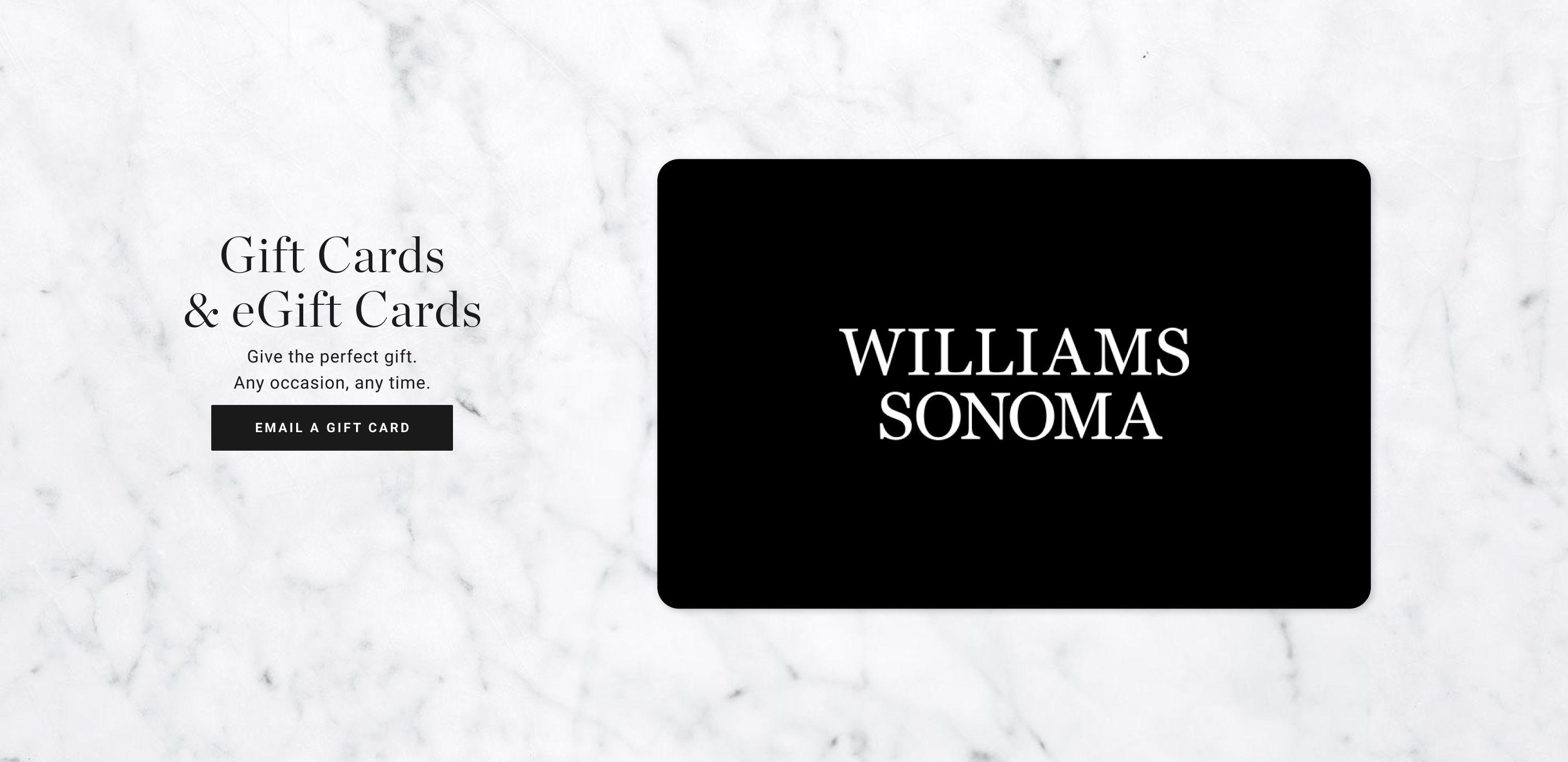 Give the perfect gift. | Any occasion, any time. | Email a Gift Card